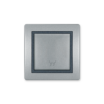 PRESTIGE 603.S2S Priključnica sa poklopcem 16A sa porcelan. jezgrom SREBRNA-GRAFIT