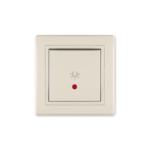 PRESTIGE 609I.999 Taster sklopka za svetlo sa indikacijom 10A KREM