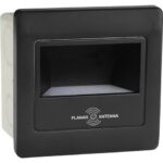 HL DIAMOND Ugradna zidna LED svetiljka sa senzorom crna / 079-026-0002