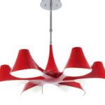 OZCAN 5339,06 Luster viseći 6xE14 CRVENA