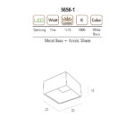 OZCAN 5656-1 BELA Luster plafonski 15W Samsung SMD LED - Slika 2