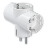 Aling 320.0 "T" razvodnik, utikač kombinovan sa 3 priključnice sa uzemljenjem BELA