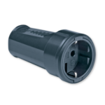 Aling 406.13 Prenosna dvopolna priključnica PVC (kuplung) 16A CRNA