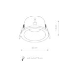 NOWODVORSKI 8366 CHARLIE WHITE IP54 Svetiljka ugradna - Slika 3