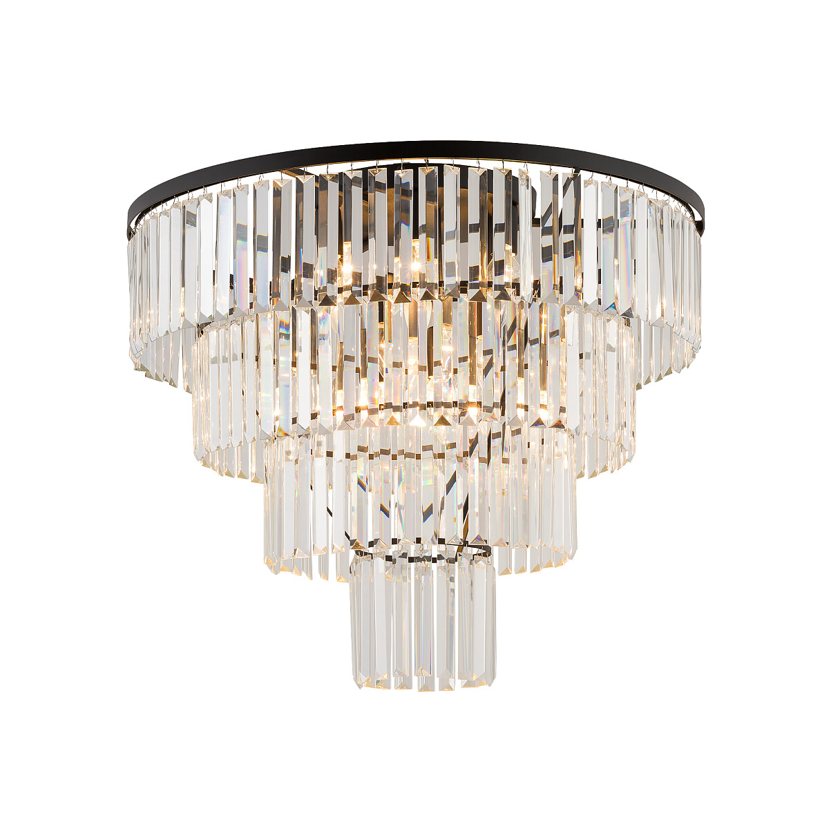 7630-1 NOWODVORSKI 7630 CRISTAL BLACK L CEILING Luster plafonski - Slika 1