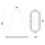 HL NEBULA luster viseći LED 4000K / 019-026-0040 - Slika 3