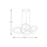 ZumaLine INDIGO MD9717-1-3BGD Luster viseći - Slika 3