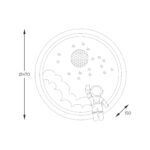 ZumaLine FOCUS MX4020-1-DWD Dečija svetiljka (plafonska/zidna) - Slika 3