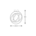 ZumaLine TESS MX9203-4-3BD Luster plafonski - Slika 2