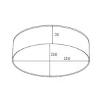 ZumaLine SOLARI WM-TD8880-M-4K-BL Svetiljka plafonska (plafonjera) - Slika 2