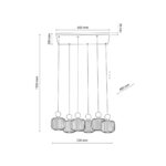 TK 11052 BALLO 6xE14 Luster - Slika 7