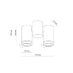 TK 4352 JET SET WHITE 2xGU10 Plafonska spot svetiljka - Slika 5