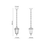 TK 10967 ARRARIA BLACK Baštenska plafonska visilica - Slika 2