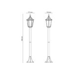 TK 16124 ARRARIA BLACK Baštenska svetiljka - Slika 4