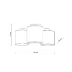 TK 6865 DEVA NATURE III Plafonska svetiljka (plafonjera) - Slika 7