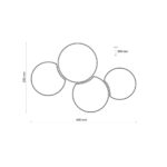 TK 6592 MONA NATURE IV Plafonska svetiljka (plafonjera) - Slika 4